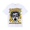 Yellow Sneakers DopeSkill T-Shirt Root of Evil Graphic Streetwear - White