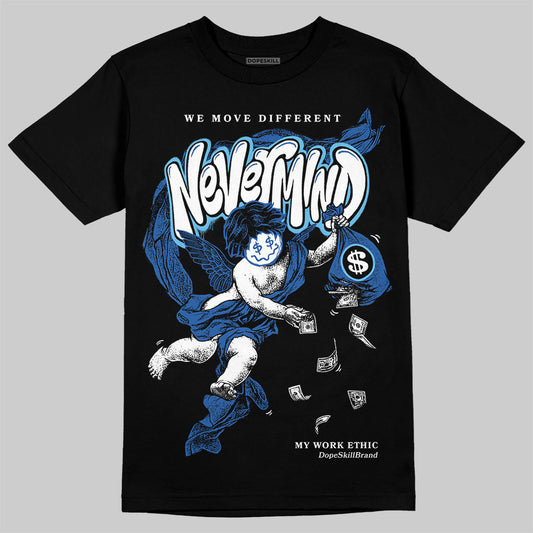 Jordan 12 “Blueberry” DopeSkill T-Shirt Nevermind Graphic Streetwear - Black