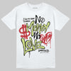 Jordan 11 “Inner Beast” DopeSkill T-Shirt No Money No Love Typo Graphic Streetwear - White