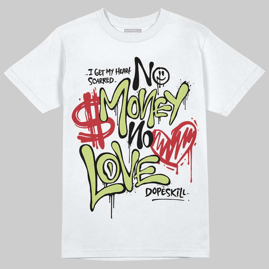 Jordan 11 “Inner Beast” DopeSkill T-Shirt No Money No Love Typo Graphic Streetwear - White