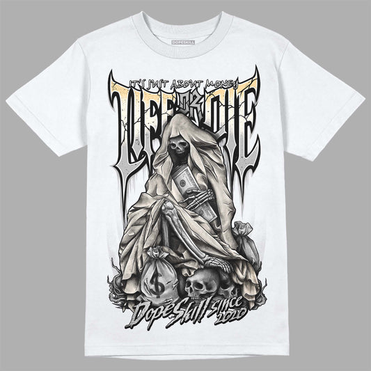 Jordan 3 “Off Noir” DopeSkill T-Shirt Life or Die Graphic Streetwear - White