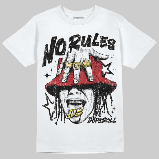 Jordan 4 “Flight Club” DopeSkill T-Shirt No Rules Graphic Streetwear - White