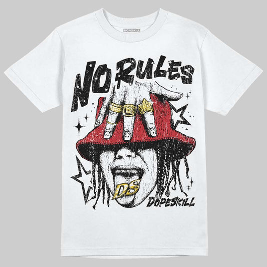 Jordan 4 “Flight Club” DopeSkill T-Shirt No Rules Graphic Streetwear - White