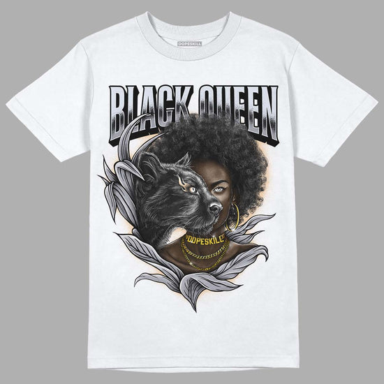 Jordan 4 Retro Frozen Moments DopeSkill T-Shirt New Black Queen Graphic Streetwear - White 