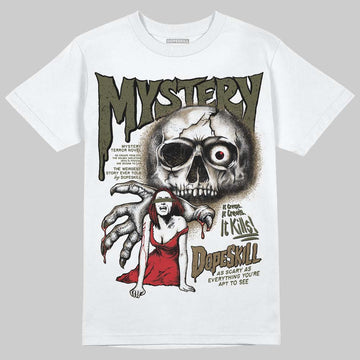 Adidas Samba OG Focus Olive Gum DopeSkill T-Shirt Mystery Ghostly Grasp Graphic Streetwear - White