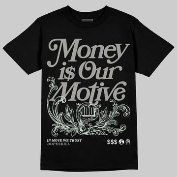 Jordan 1 Retro Low OG Year of the Snake (2025) DopeSkill T-Shirt Money Is Our Motive Typo Graphic Streetwear - Black