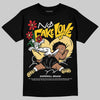 Quai 54 x Air Jordan 1 Retro Low OG Tour Yellow Black DopeSkill T-Shirt No Fake Love Graphic Streetwear - black