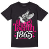 Jordan 1 Low GS “Fierce Pink” Dopeskill T-Shirt Juneteenth 1865 Graphic Streetwear - Black