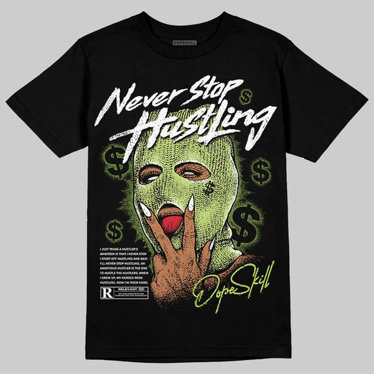 Dunk Low Pro SB 'Fruity Pack - Green Apple' DopeSkill T-Shirt Never Stop Hustling Graphic Streetwear - Black