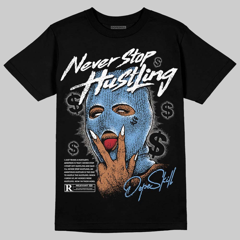 Jordan 12 Retro 'Melo' DopeSkill T-Shirt Never Stop Hustling Graphic Streetwear - Black