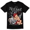 Grey Sneakers DopeSkill T-Shirt New No Days Off Graphic Streetwear - Black