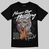 A Ma Maniére x Air Jordan 5 “Violet Ore” DopeSkill T-Shirt Never Stop Hustling Graphic Streetwear - Black