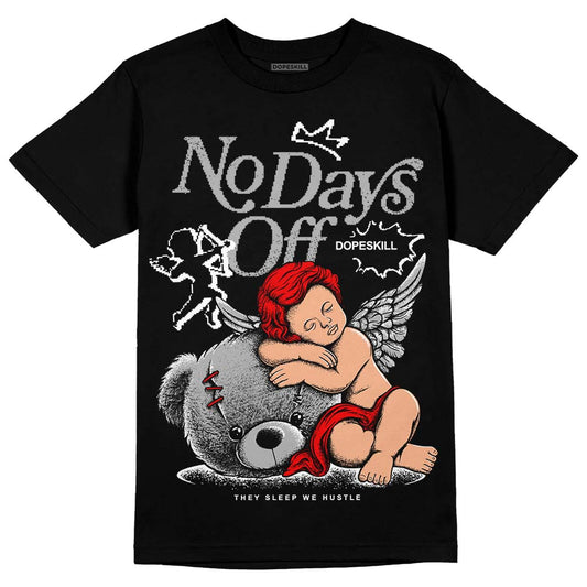 Jordan 1 Low OG “Shadow” DopeSkill T-Shirt New No Days Off Graphic Streetwear - Black