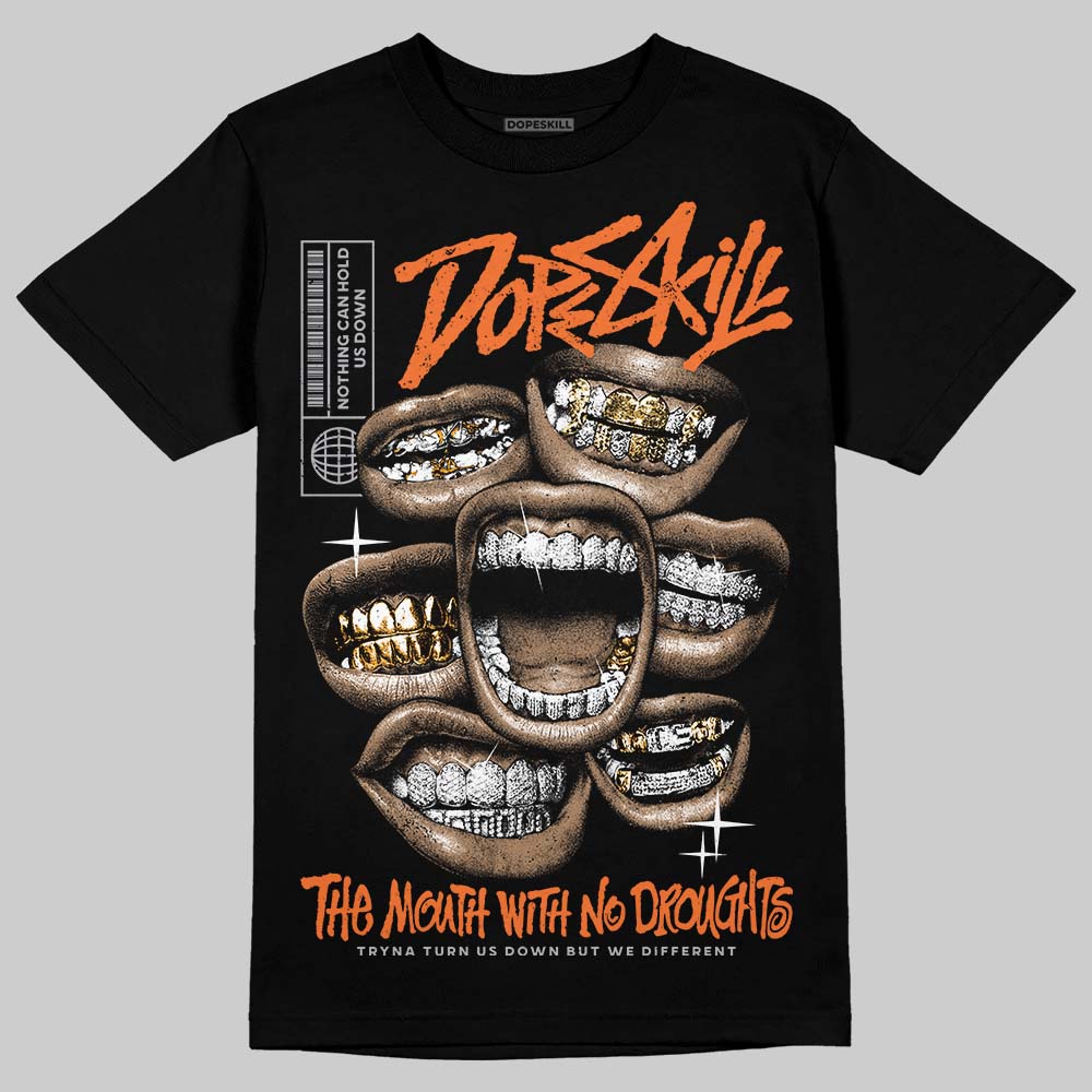 Asics Gel Kayano 14 'Silver Piquant Orange' DopeSkill T-Shirt The Mouth With No Droughts Graphic Streetwear - Black