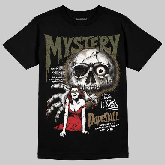 Adidas Samba OG Focus Olive Gum DopeSkill T-Shirt Mystery Ghostly Grasp Graphic Streetwear - Black