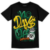 Green Sneakers DopeSkill T-Shirt No Days Off Graphic Streetwear - Black 