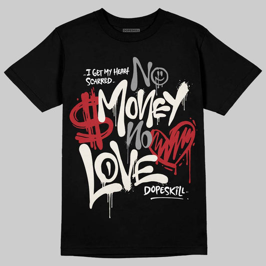 Nigel Sylvester x Jordan 1 Low OG “Nitro” DopeSkill T-Shirt No Money No Love Typo Graphic Streetwear - black