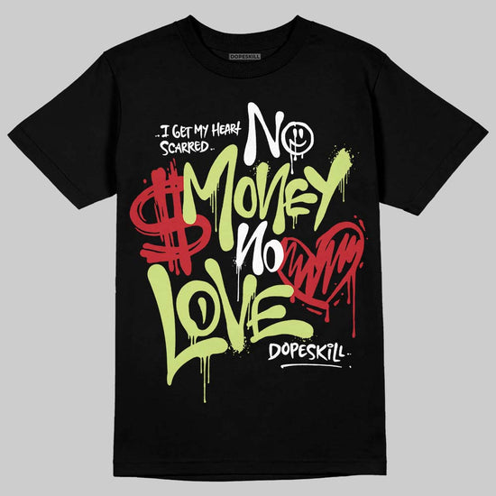 Jordan 11 “Inner Beast” DopeSkill T-Shirt No Money No Love Typo Graphic Streetwear - Black