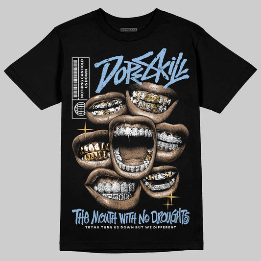 Adidas Handball Spezial ‘Light Blue’ DopeSkill T-Shirt The Mouth With No Droughts Graphic Streetwear - Black