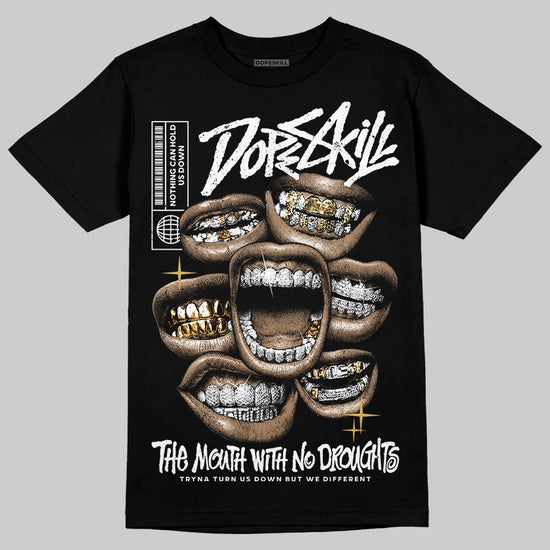 Adidas Samba OG C ‘Black Gum’ DopeSkill T-Shirt The Mouth With No Droughts Graphic Streetwear - Black