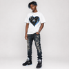 Black University Blue 5s DopeSkill T-Shirt Heart Jordan 5 Graphic