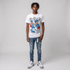 “True Blue” 3s DopeSkill T-Shirt No Risk No Story Graphic