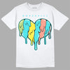 New Balance 9060 “Cyan Burst” DopeSkill T-Shirt Slime Drip Heart Graphic Streetwear - White