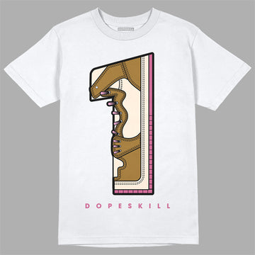 Dunk Low Just Do It “Bronzine/Playful Pink” DopeSkill T-Shirt No.1 Graphic Streetwear - White 