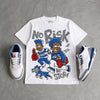 “True Blue” 3s DopeSkill T-Shirt No Risk No Story Graphic