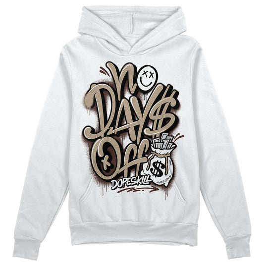 Jordan 1 High OG “Latte” DopeSkill Hoodie Sweatshirt No Days Off Graphic Streetwear - White 