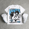 Legend Blue 11s DopeSkill Oversize Print T-Shirt Real Ones Choose Loyalty Graphic