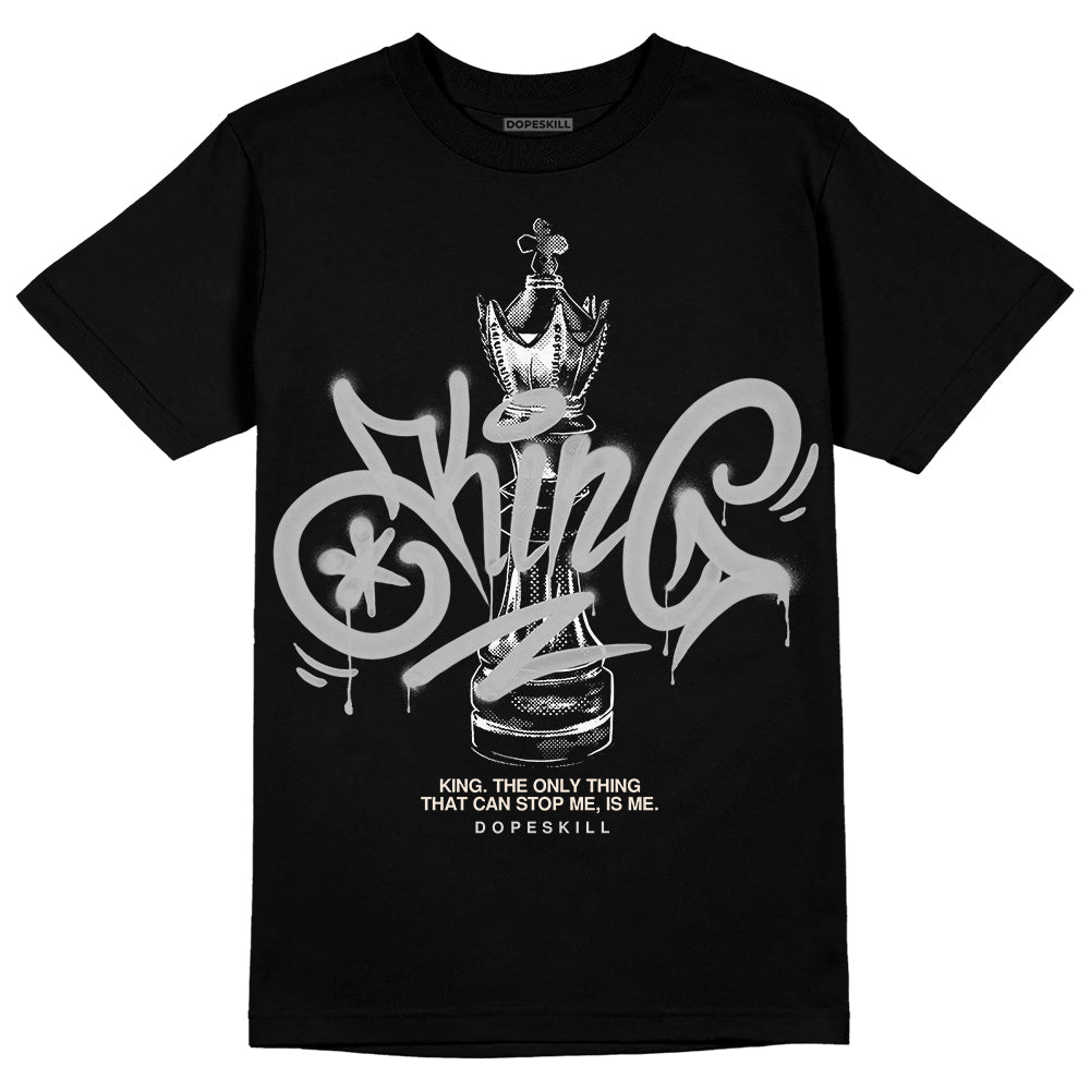 Dunk Low Cool Grey DopeSkill T-Shirt King Chess Graphic Streetwear - Black