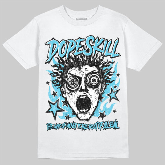 Jordan 11 Retro Gamma Blue (2025) DopeSkill T-Shirt Root of Evil Graphic Streetwear - White