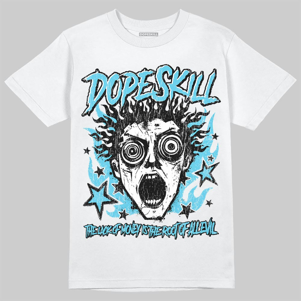 Jordan 11 Retro Gamma Blue (2025) DopeSkill T-Shirt Root of Evil Graphic Streetwear - White