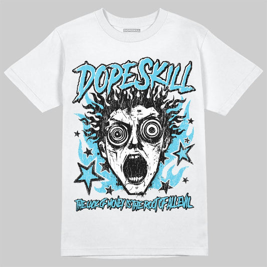 Jordan 11 Retro Gamma Blue (2025) DopeSkill T-Shirt Root of Evil Graphic Streetwear - White
