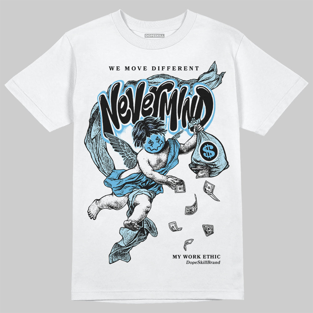 Jordan 11 Retro Legend Blue DopeSkill T-Shirt Nevermind Graphic Streetwear - White