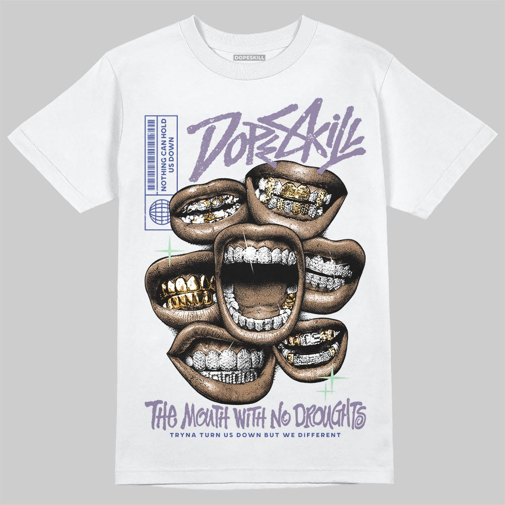 Jordan 1 Retro Low OG Zion Williamson Voodoo Alternate DopeSkill T-Shirt The Mouth With No Droughts Graphic Streetwear - White