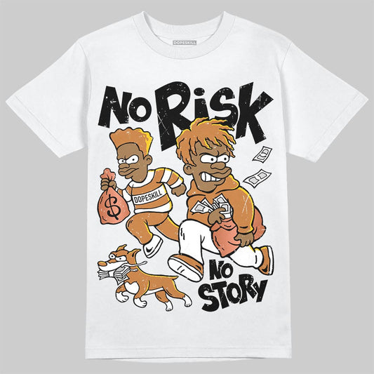 Jordan 14 Golf "US Open" DopeSkill T-Shirt No Risk No Story Graphic Streetwear - White