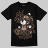 A Ma Maniére x Air Jordan 4 “Dark Mocha” DopeSkill T-Shirt Smile Through The Pain Graphic Streetwear - Black