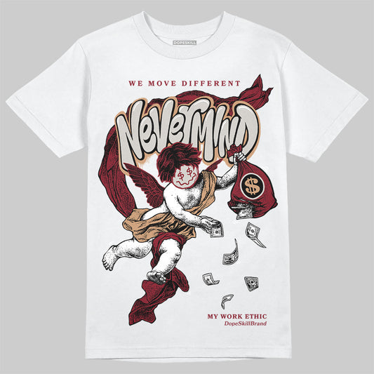 Adidas SAMBA OG ‘Collegiate Burgundy’ DopeSkill T-Shirt Nevermind Graphic Streetwear - White