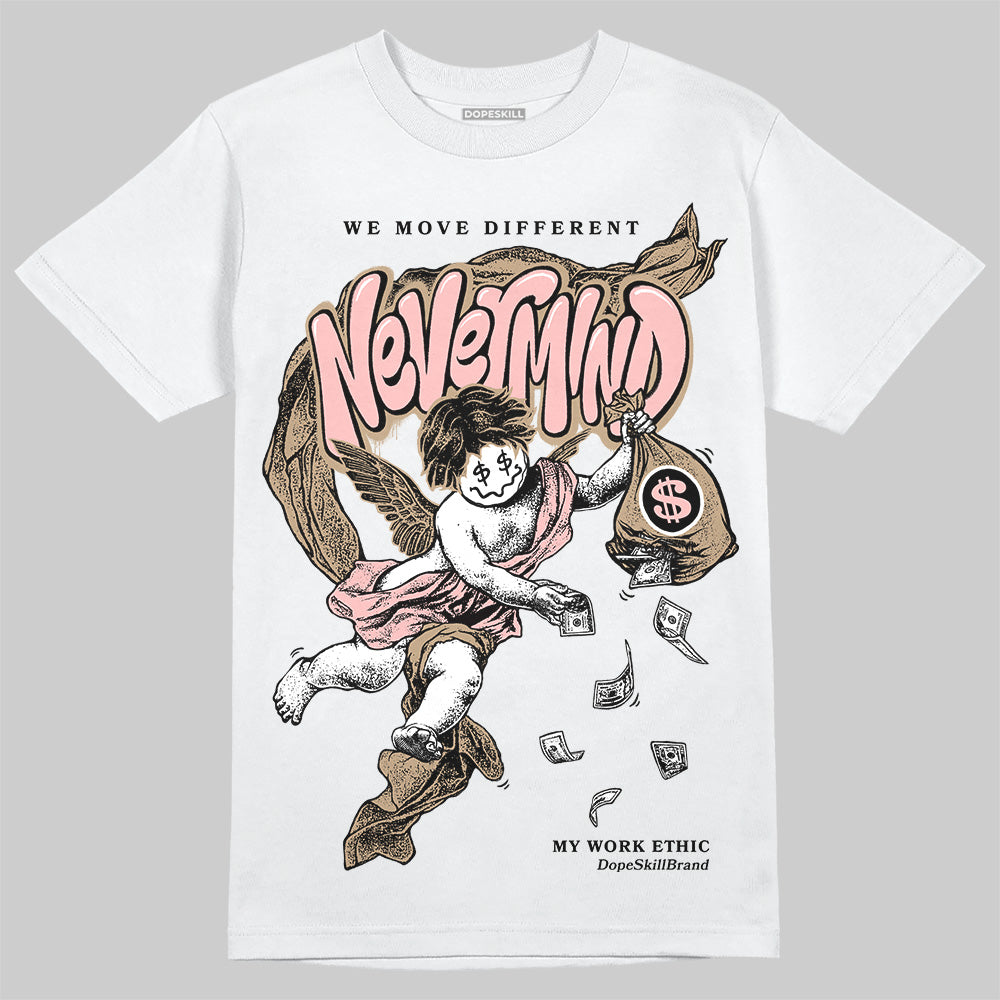 Nike Air Force 1 Low Canvas “Linen” DopeSkill T-Shirt Nevermind Graphic Streetwear - White