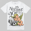 Jordan 4 GS “Light Lemon Twist” DopeSkill T-Shirt New No Days Off Graphic Streetwear - White