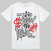 Jordan 10 OG “Steel” DopeSkill T-Shirt No Money No Love Typo Graphic Streetwear - WHite