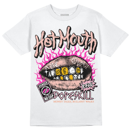 Jordan 11 Low “Legend Pink” DopeSkill T-Shirt Hot Mouth Graphic Streetwear - White