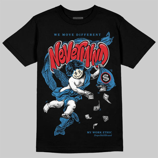 Jordan 3 Retro OG Rare Air DopeSkill T-Shirt Nevermind Graphic Streetwear - black