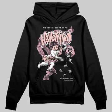 AMIRI White & Pink Stars Court Sneakers DopeSkill Hoodie Sweatshirt Nevermind Graphic Streetwear - Black