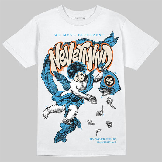 Jordan 1 High OG “UNC” Reimagined DopeSkill T-Shirt Nevermind Graphic Streetwear - White