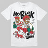 Jordan 3 Mexico 'El Vuelo' DopeSkill T-Shirt No Risk No Story Graphic Streetwear - White