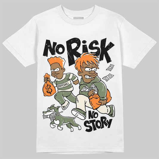 Jordan 4 Retro OG SP Undefeated (2025) DopeSkill T-Shirt No Risk No Story Graphic Streetwear - White