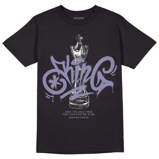 Jordan 5 Retro Low Indigo Haze DopeSkill T-Shirt King Chess Graphic Streetwear  - Black